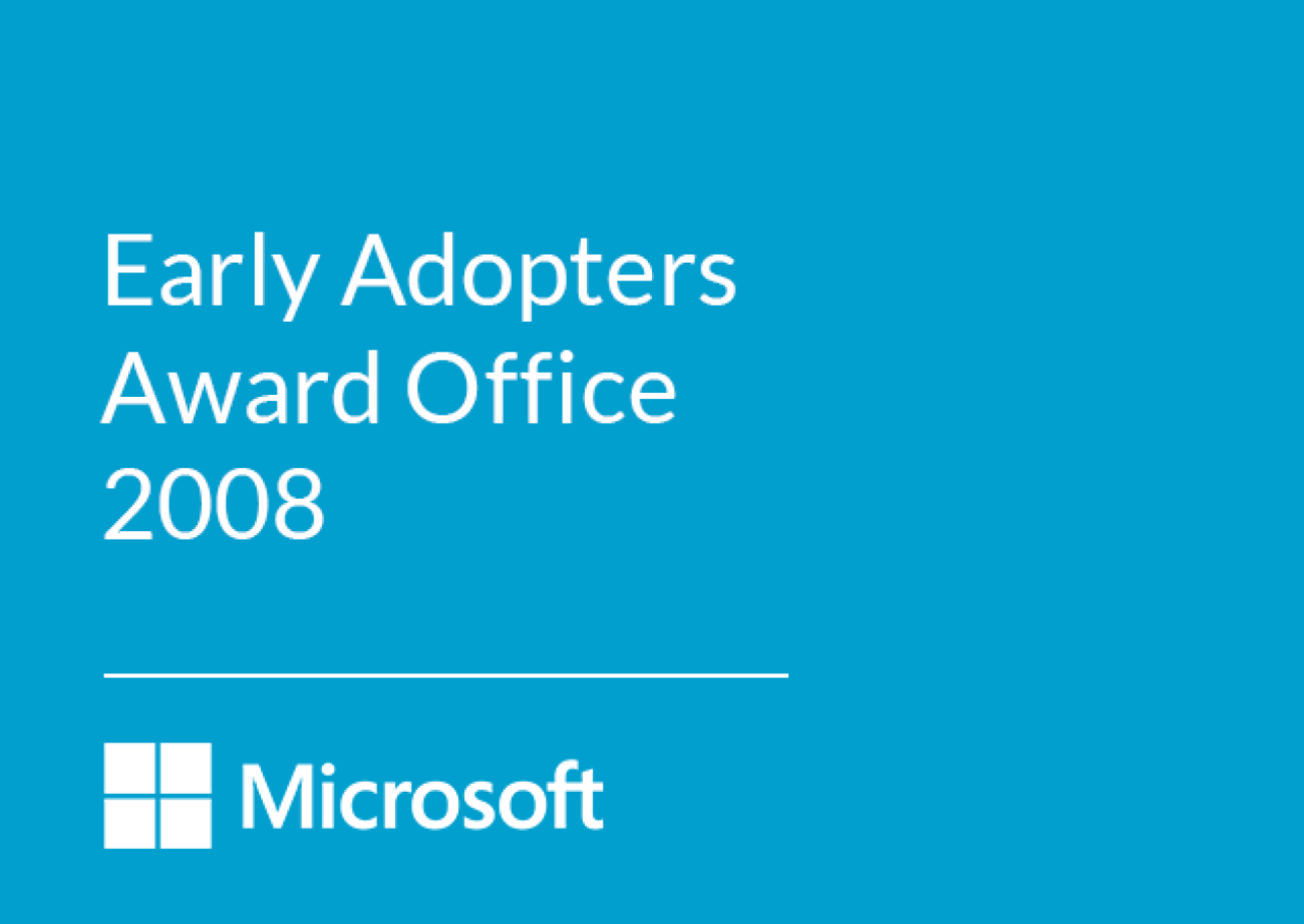 Microsoft Early Adopters Award Office 2008 ITWorx